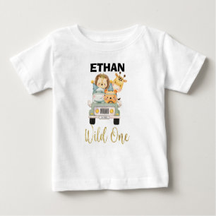 T-shirt Pour Bébé Safari pour enfants animal sauvage une chemise d'a