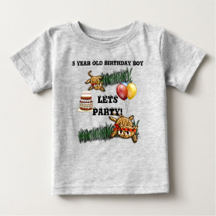 T-shirt Pour Bébé Safari Ultra mignonne Leopard Invitations d'annive