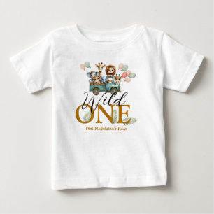 T-shirt Pour Bébé Safari Wild One Premier Anniversaire 