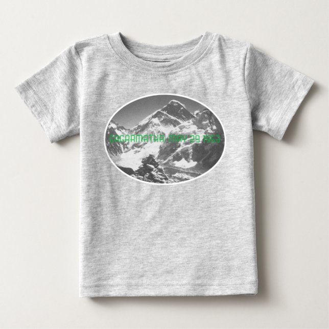 T-shirt Pour Bébé Sagarmatha, (Everest) Premier souvenir Ascent (Devant)