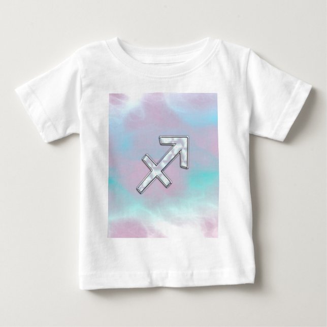 T-shirt Pour Bébé Sagittaire moderne Zodiac sur Mère de style perle (Devant)