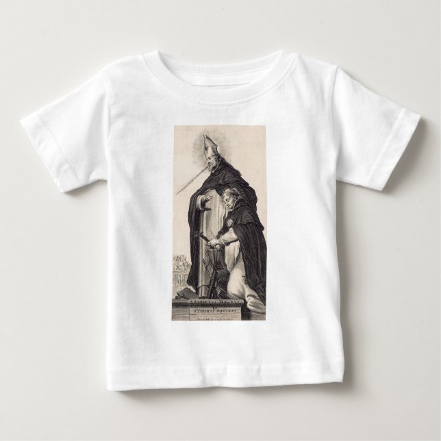 T-shirt Pour Bébé Saint Albert le Grand et saint Thomas d'Aquin (Devant)