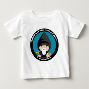 T-shirt Pour Bébé Saint Benoît de Nursia