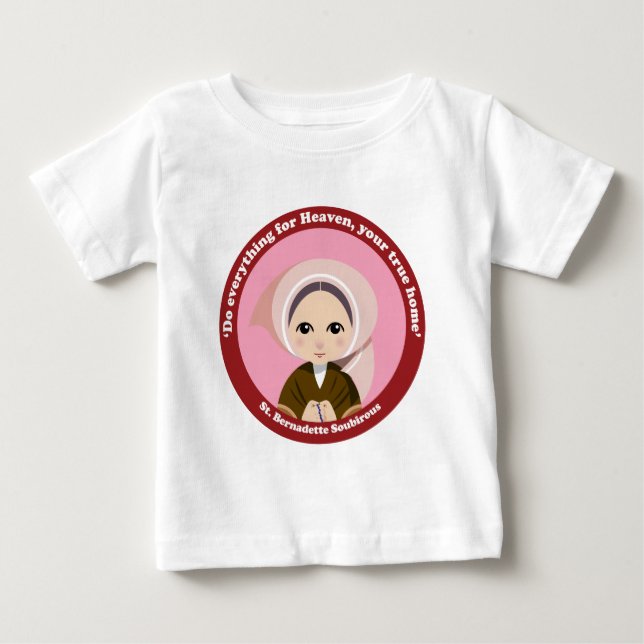 T-shirt Pour Bébé Saint Bernadette Soubirous (Devant)