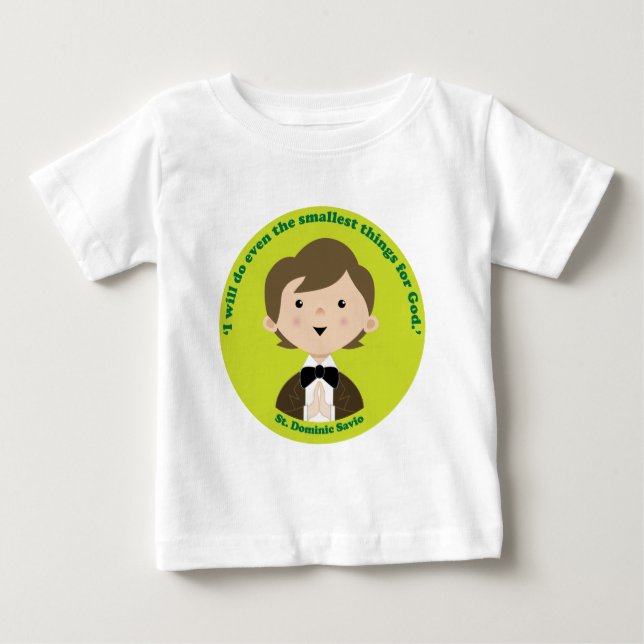 T-shirt Pour Bébé Saint Dominic Savio (Devant)
