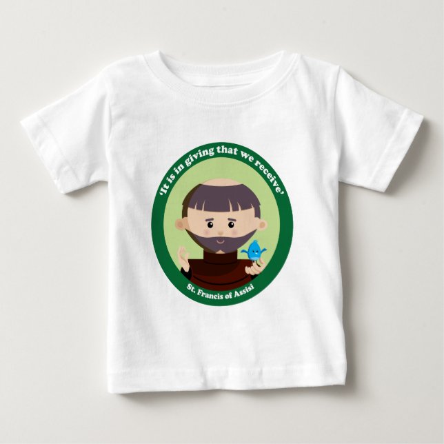 T-shirt Pour Bébé Saint François d'Assise (Devant)