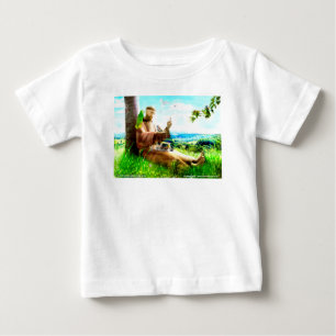 T-shirt Pour Bébé Saint François et les sermons prêchent aux oiseaux