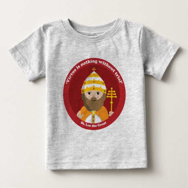 T-shirt Pour Bébé Saint Léo le Grand (Devant)
