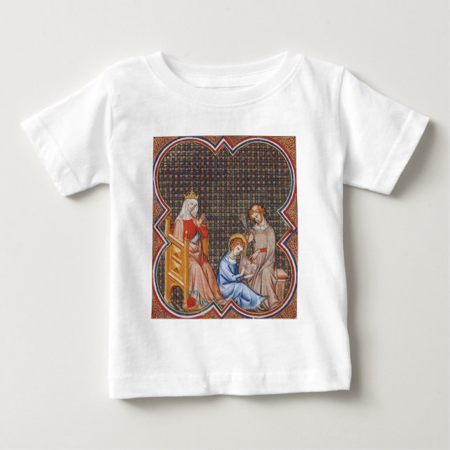 T-shirt Pour Bébé Saint Louis IX de France Patron des Rois (Devant)
