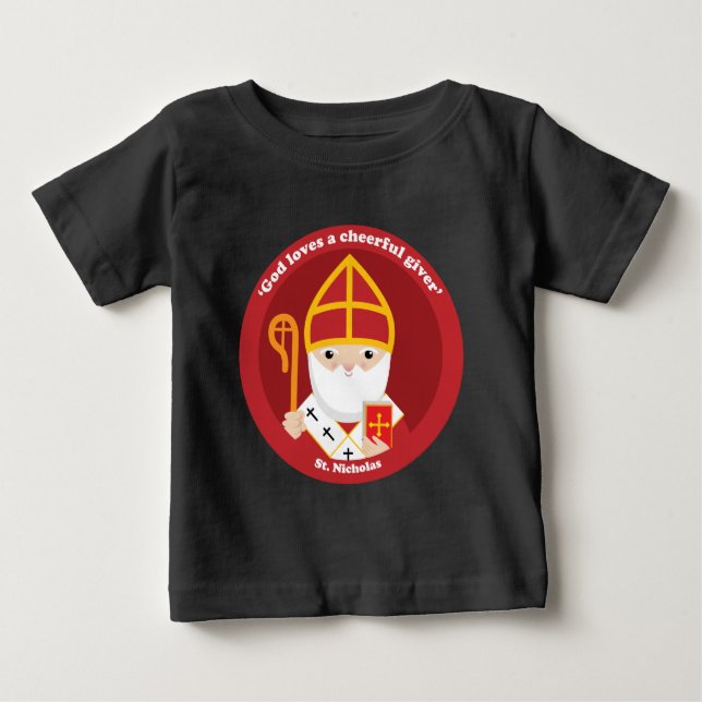 T-shirt Pour Bébé Saint Nicolas (Devant)