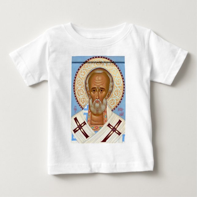 T-shirt Pour Bébé Saint Nicolas de Myra (Devant)