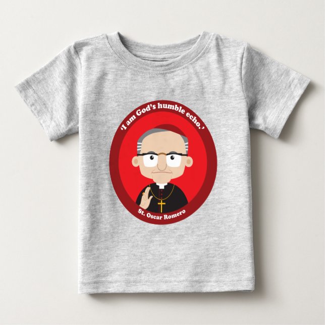 T-shirt Pour Bébé Saint Oscar Romero (Devant)