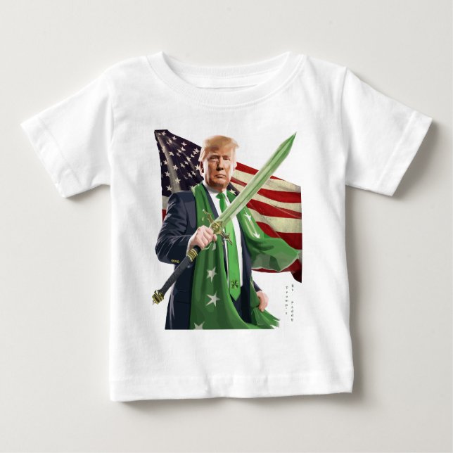 T-shirt Pour Bébé Saint Paddy de Trump (Devant)