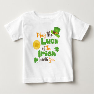 T-shirt Pour Bébé Saint Patrick's Day, Chance Des Irlandais, Clovers