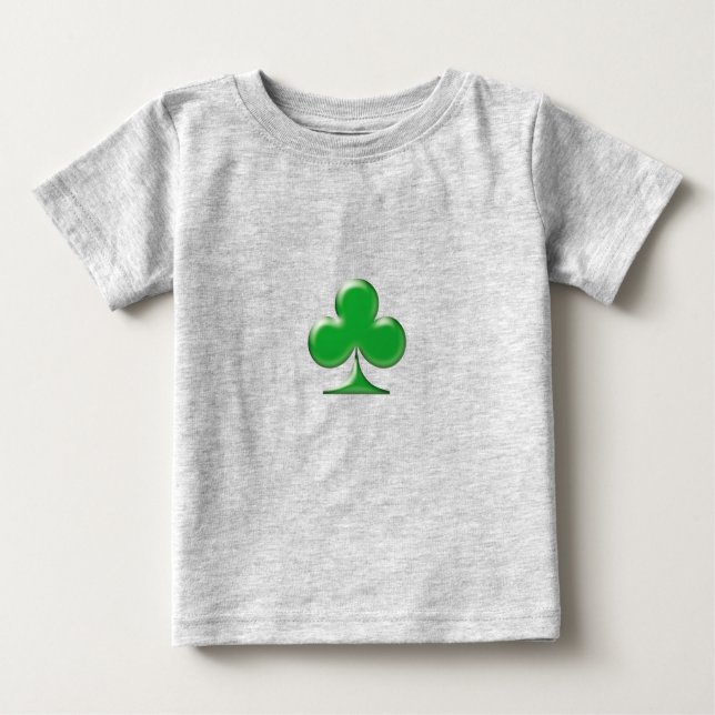 T-shirt Pour Bébé Saint Patrick's Day Irlandais Green Clover Shamroc (Devant)