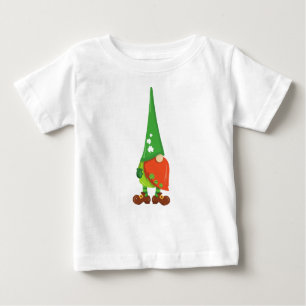 T-shirt Pour Bébé Saint Patrick's Day, Lucky Clovers, mignonne Gnome