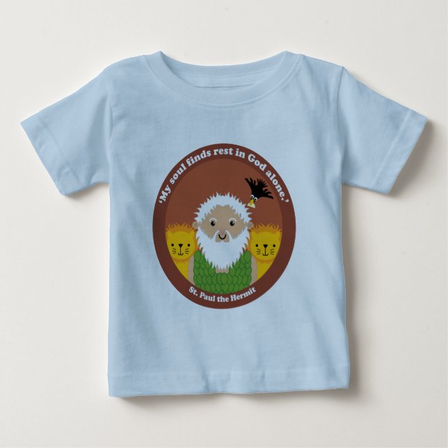 T-shirt Pour Bébé Saint Paul l'Hermite (Devant)