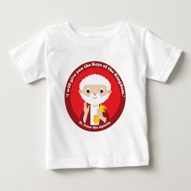 T-shirt Pour Bébé Saint Pierre l'Apôtre (Devant)
