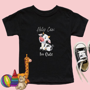 T-shirt Pour Bébé Saint Vache Drôle Je suis mignon