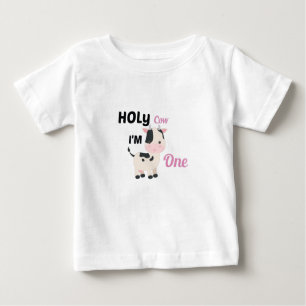 T-shirt Pour Bébé Saint Vache Je suis un, bébé ferme cadeau d'annive