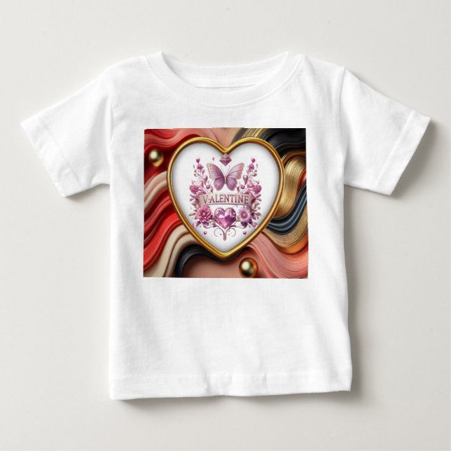 T-shirt Pour Bébé Saint Valentin (Devant)