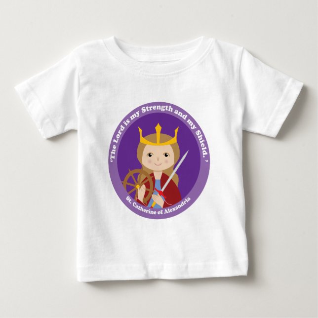 T-shirt Pour Bébé Sainte-Catherine d'Alexandrie (Devant)