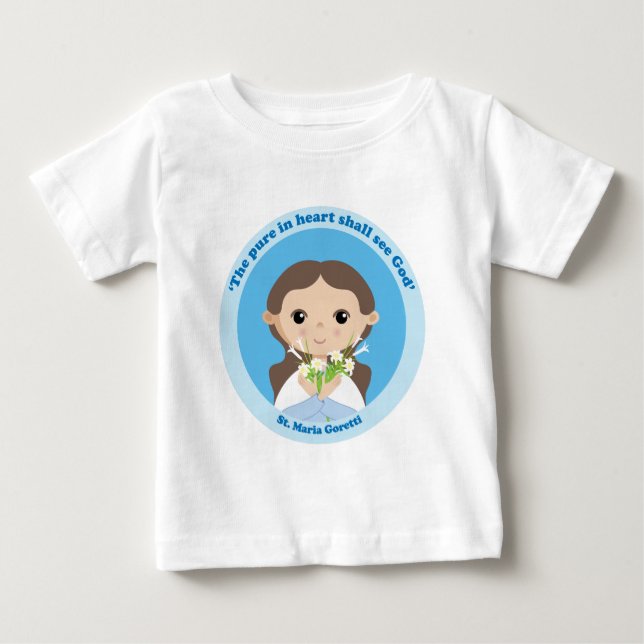 T-shirt Pour Bébé Sainte-Maria Goretti (Devant)