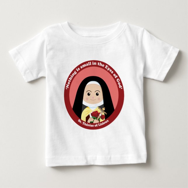 T-shirt Pour Bébé Sainte Thérèse de Lisieux (Devant)
