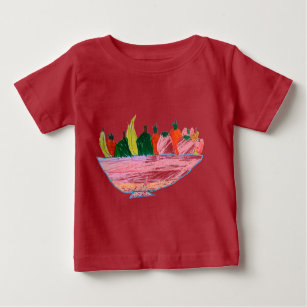 T-shirt Pour Bébé Salade de fruits humoristique dessin animé