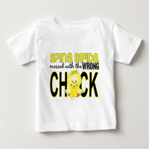 T-shirt Pour Bébé Sali avec spina bifida fausse du poussin 1