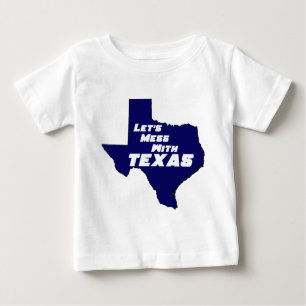 T-shirt Pour Bébé Salissons avec le bleu du Texas