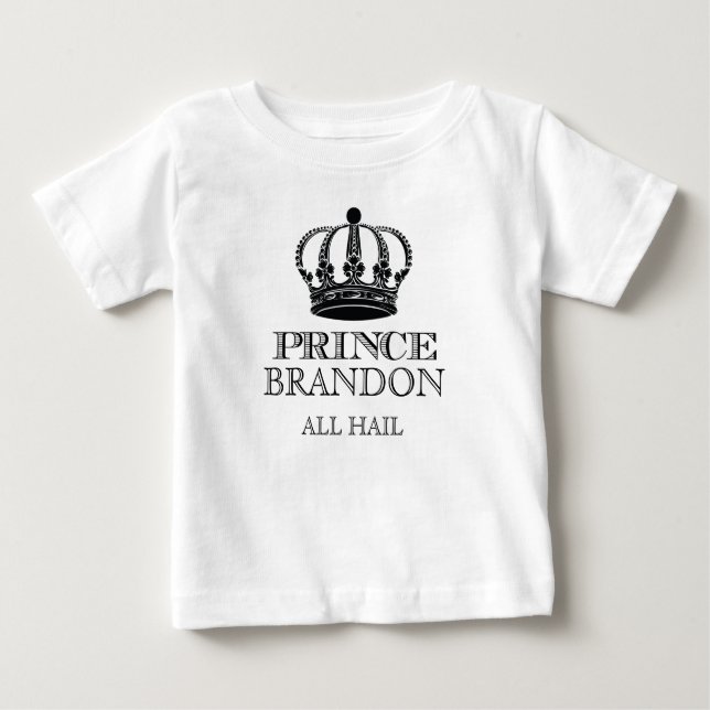 T-shirt Pour Bébé Salut le Prince (Devant)