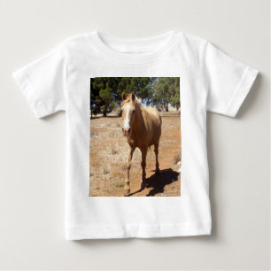 T-shirt Pour Bébé Salutation Palomino Horse,