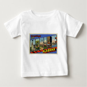 T-shirt Pour Bébé Salutations d'Alabama mobile