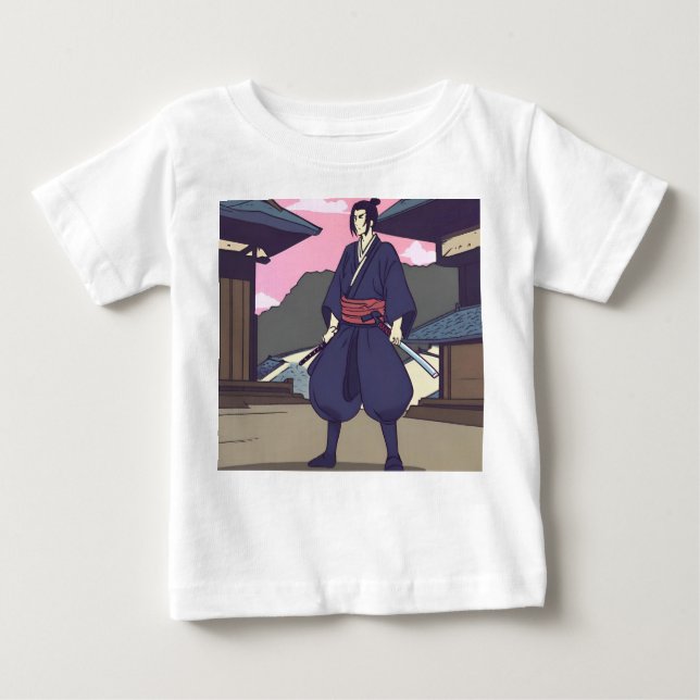 T-shirt Pour Bébé samouraï (Devant)