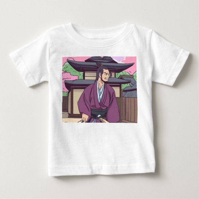 T-shirt Pour Bébé samouraï (Devant)