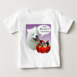 T-shirt Pour Bébé Samoyed Halloween Candy