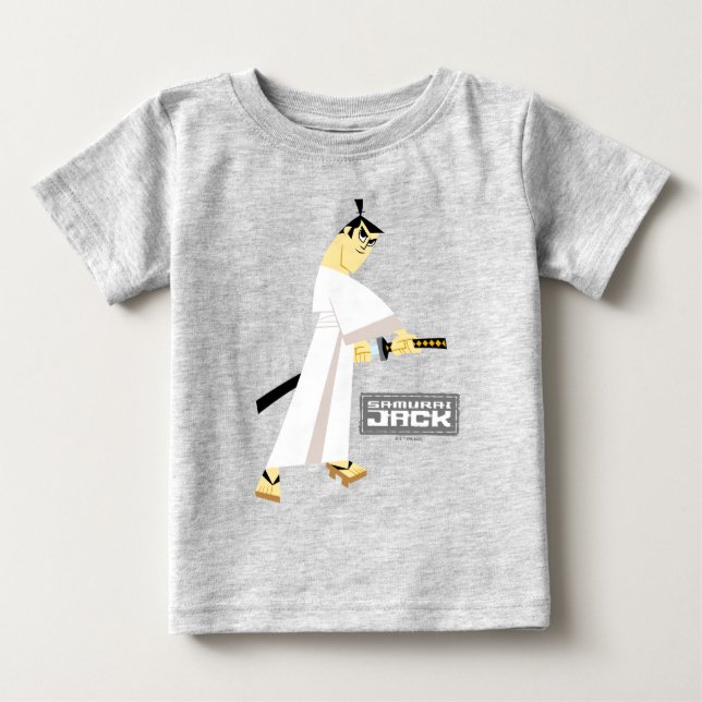 T-shirt Pour Bébé Samurai Jack Dessiner l'épée (Devant)