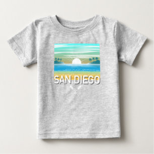 T-shirt Pour Bébé San Diego Design - T-shirt bébé en jersey fin
