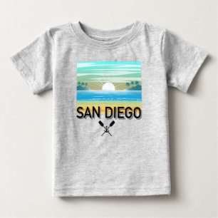 T-shirt Pour Bébé San Diego Design - T-shirt bébé en jersey fin