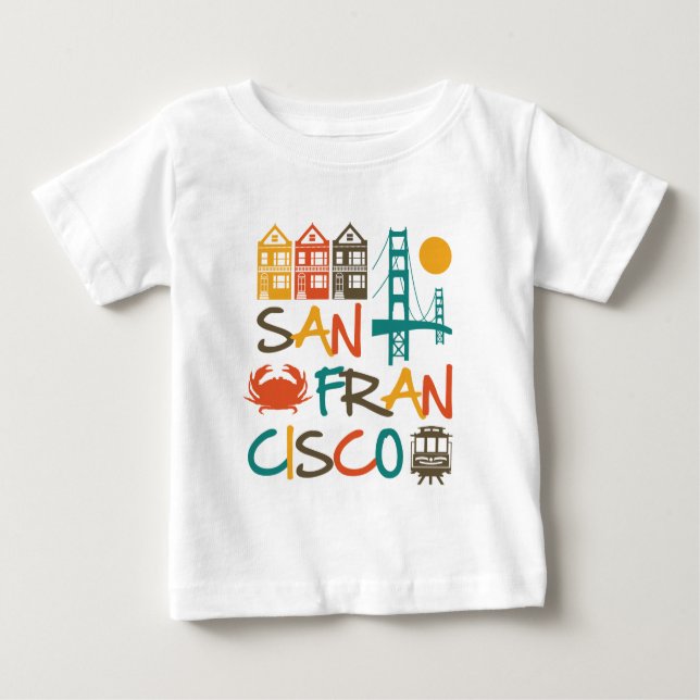 T-shirt Pour Bébé San Francisco (Devant)