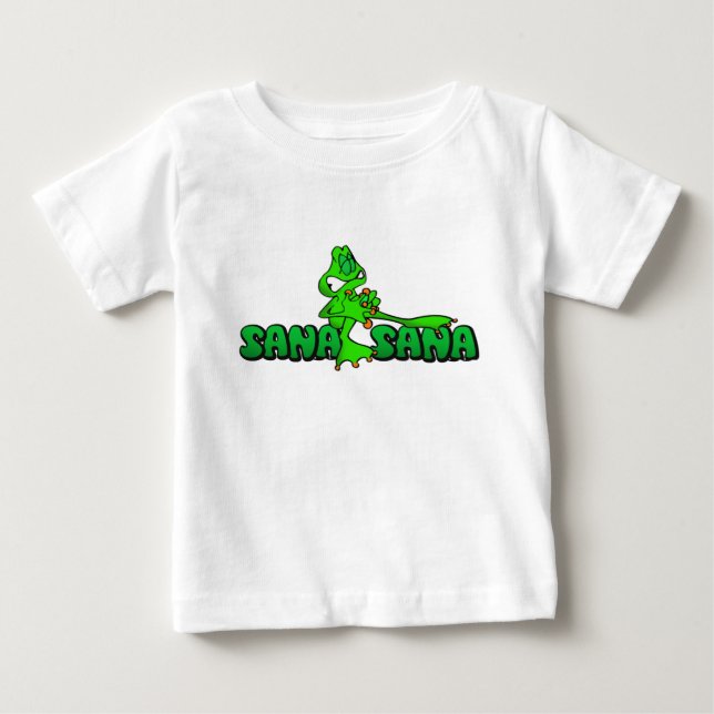 T-shirt Pour Bébé Sana Sana Colita de Rana (Devant)