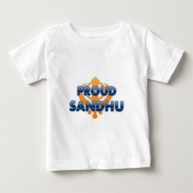 T-shirt Pour Bébé Sandhu fier, fierté de Sandhu (Devant)