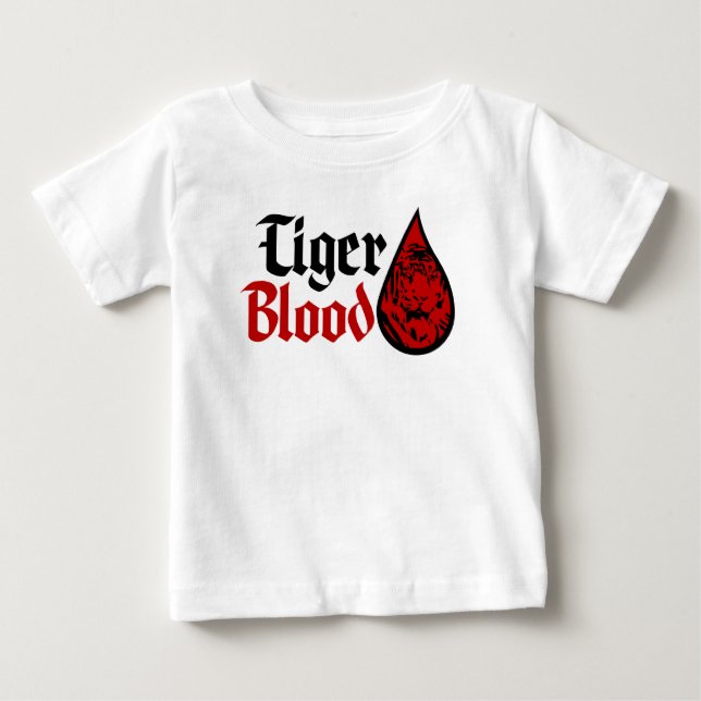 T-shirt Pour Bébé Sang de tigre (Devant)