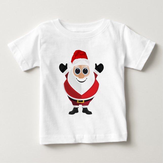 T-shirt Pour Bébé Santa Claus (Devant)
