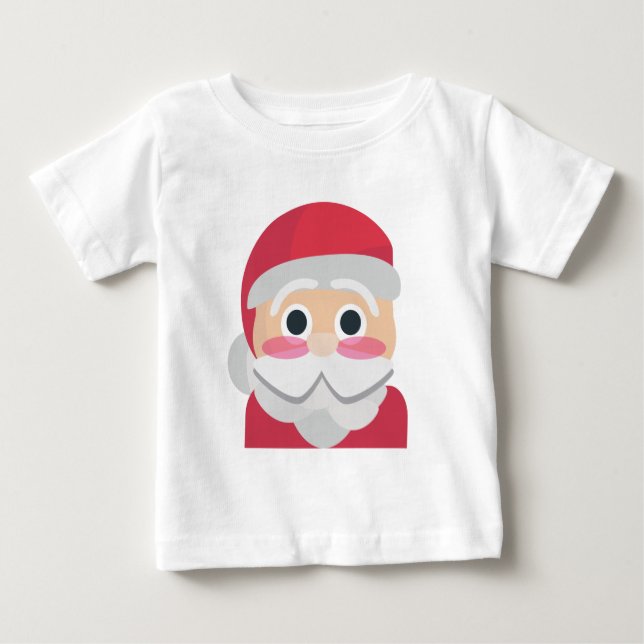 T-shirt Pour Bébé santa claus emoji (Devant)