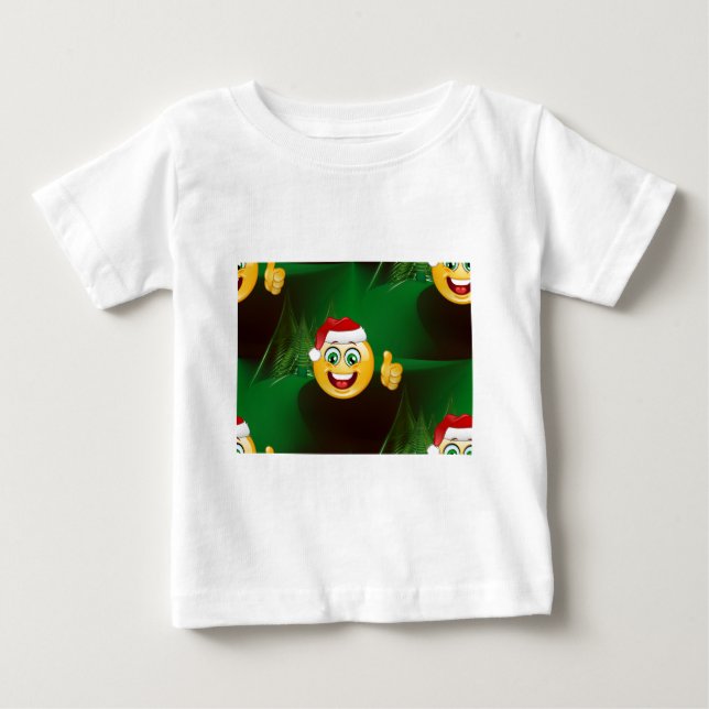 T-shirt Pour Bébé santa claus emojis (Devant)
