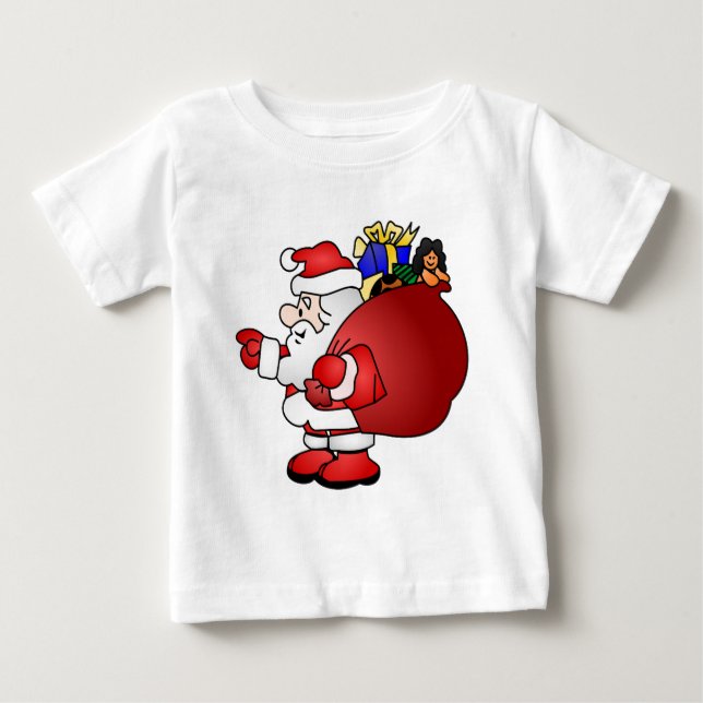 T-shirt Pour Bébé Santa Clause (Devant)