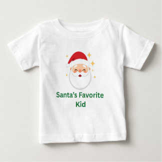 T-shirt Pour Bébé Santa’s Favorite Kid Cute Christmas Design for Kid
