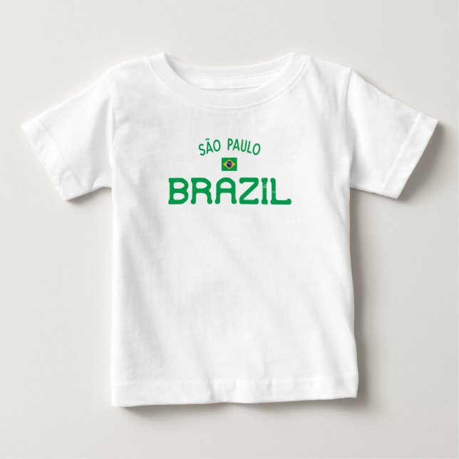 T-shirt Pour Bébé Sao Paulo Brésil en détresse (Devant)
